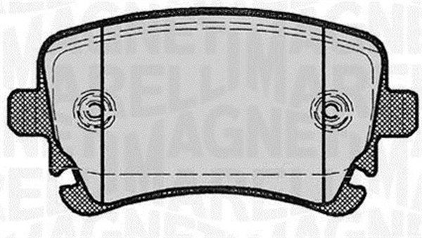 MAGNETI MARELLI stabdžių trinkelių rinkinys, diskinis stabdys 363916060602